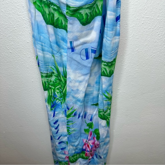 RIXO Marilyn Halter Blue Beachy Dress Size 12 - Picture 9 of 14